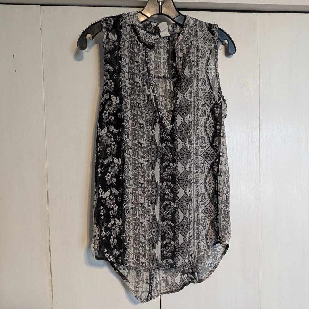 Grey Patterned Tank